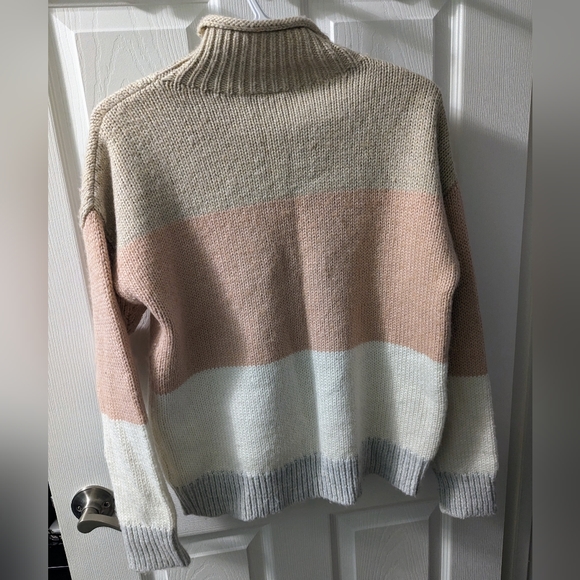 Gap Stripe Mockneck Pullover Sweater in Wool-Blend | Size XS/S - Picture 11 of 12